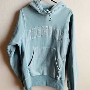 Champion Men's Extra Small Blue Vintage Hoodie Sweatshirt Limited Edition